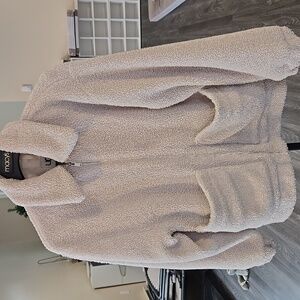UGG Cream Sherpa Jacket Oversized Cozy Coat Sweater
